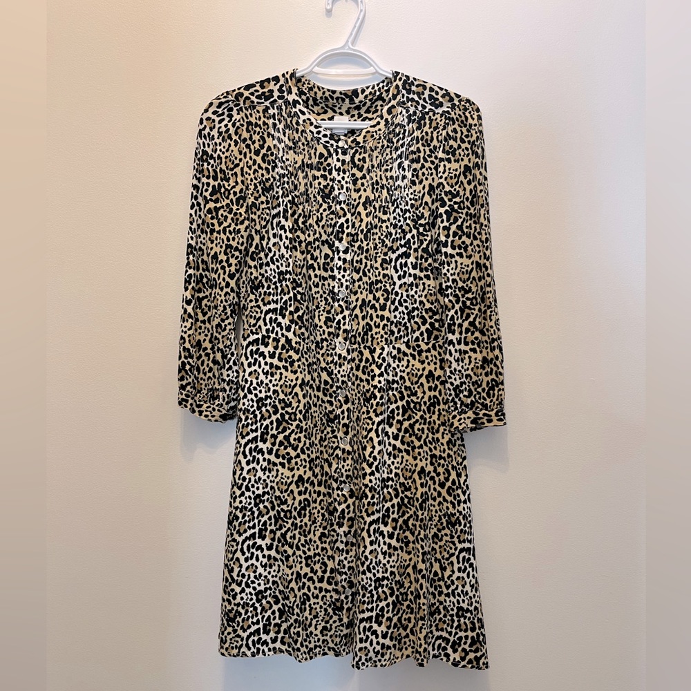 Gap leopard print mini dress